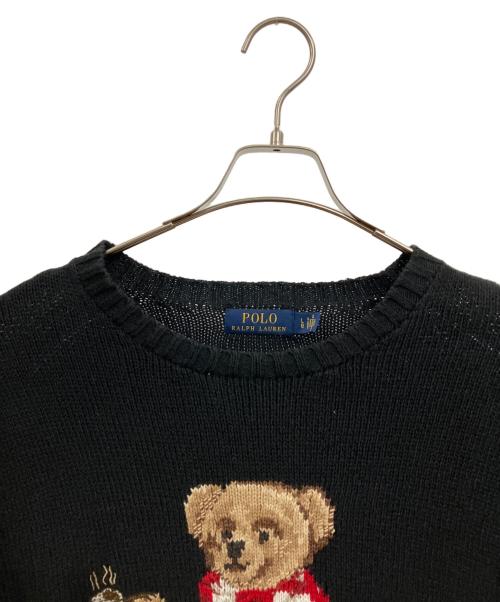 POLO RALPH LAUREN（ポロ・ラルフローレン）POLO RALPH LAUREN (ポロ・ラルフローレン) Cocoa Bear Jumper ブラック サイズ:Lの古着・服飾アイテム