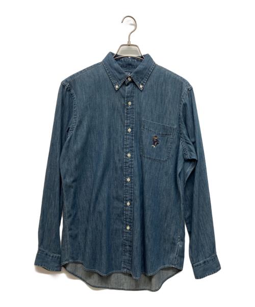 POLO RALPH LAUREN（ポロ・ラルフローレン）POLO RALPH LAUREN (ポロ・ラルフローレン) BEAMS (ビームス) 別注デニムシャツ インディゴ サイズ:M 未使用品の古着・服飾アイテム