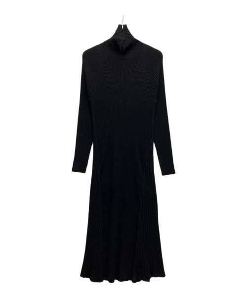 Soffitto（ソフィット）Soffitto (ソフィット) リブ編みニットワンピース ブラック サイズ:2の古着・服飾アイテム