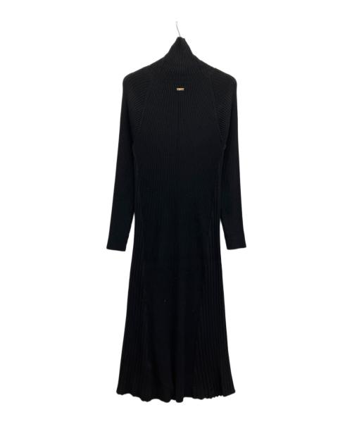 Soffitto（ソフィット）Soffitto (ソフィット) リブ編みニットワンピース ブラック サイズ:2の古着・服飾アイテム