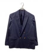 BEAMS PLUSビームスプラス）の古着「4B Double Breasted Dobby Hairline」｜ネイビー
