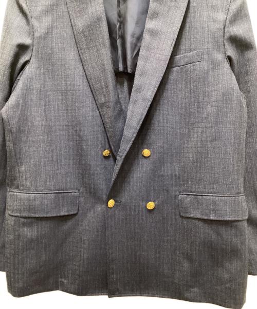 BEAMS PLUS（ビームスプラス）BEAMS PLUS (ビームスプラス) 4B Double Breasted Dobby Hairline ネイビー サイズ:Ｌの古着・服飾アイテム