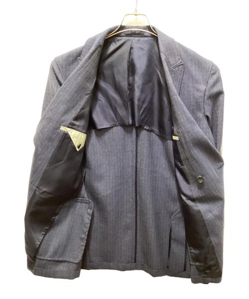 BEAMS PLUS（ビームスプラス）BEAMS PLUS (ビームスプラス) 4B Double Breasted Dobby Hairline ネイビー サイズ:Ｌの古着・服飾アイテム