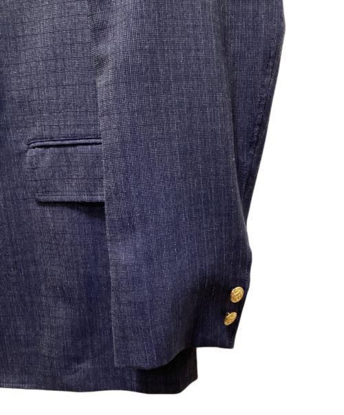 BEAMS PLUS（ビームスプラス）BEAMS PLUS (ビームスプラス) 4B Double Breasted Dobby Hairline ネイビー サイズ:Ｌの古着・服飾アイテム