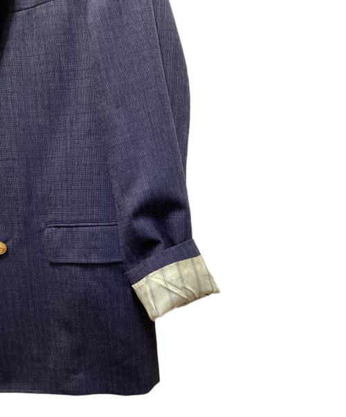 BEAMS PLUS（ビームスプラス）BEAMS PLUS (ビームスプラス) 4B Double Breasted Dobby Hairline ネイビー サイズ:Ｌの古着・服飾アイテム