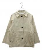 DES PRESデ プレ）の古着「ウールキャンバス ステンカラーショートコート」｜アイボリー