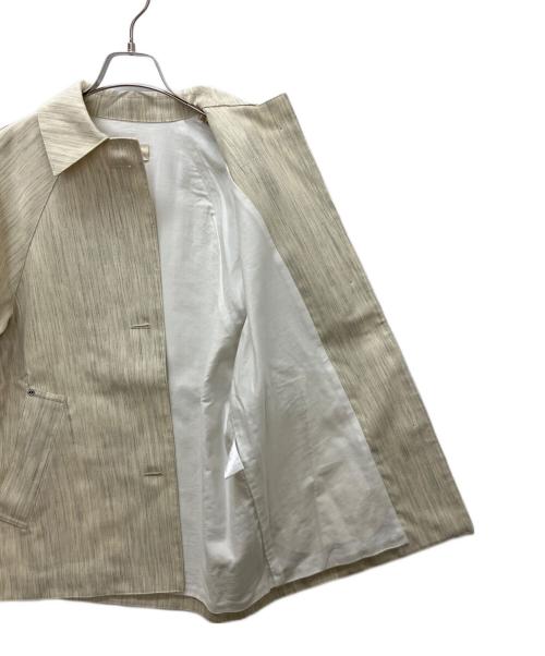 DES PRES（デ プレ）DES PRES (デ プレ) ウールキャンバス ステンカラーショートコート アイボリー サイズ:36の古着・服飾アイテム