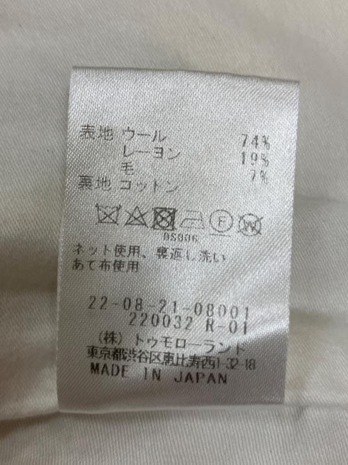 DES PRES（デ プレ）DES PRES (デ プレ) ウールキャンバス ステンカラーショートコート アイボリー サイズ:36の古着・服飾アイテム