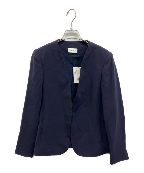 PLST（プラステ）PLST (プラステ) トリアセブレンドカラーレスジャケット ネイビー サイズ:M 未使用品の古着・服飾アイテム