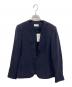 PLST（プラステ）の古着「トリアセブレンドカラーレスジャケット」｜ネイビー