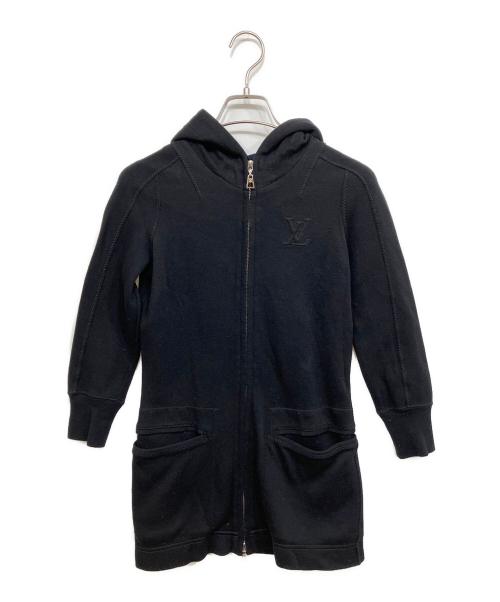 LOUIS VUITTON（ルイ ヴィトン）LOUIS VUITTON (ルイ ヴィトン) カシミヤ混ジップパーカー ブラック サイズ:XSの古着・服飾アイテム