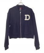 DOUBLE STANDARD CLOTHINGダブルスタンダードクロージング）の古着「D LOGO ZIPUP BLOUSON」｜ブラック