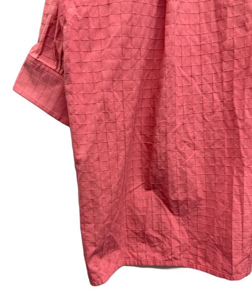 DRAWER（ドゥロワー）DRAWER (ドゥロワー) コットンドビースタンドカラーブラウス ピンク サイズ:36の古着・服飾アイテム