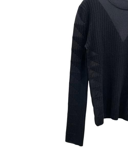 HERMES（エルメス）HERMES (エルメス) ハイネックニット ブラック サイズ:36の古着・服飾アイテム