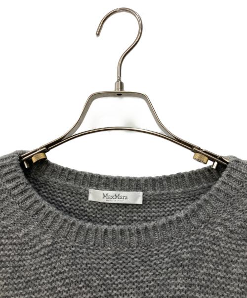 MaxMara（マックスマーラ）MaxMara (マックスマーラ) キャメル混ニット グレー サイズ:Sの古着・服飾アイテム