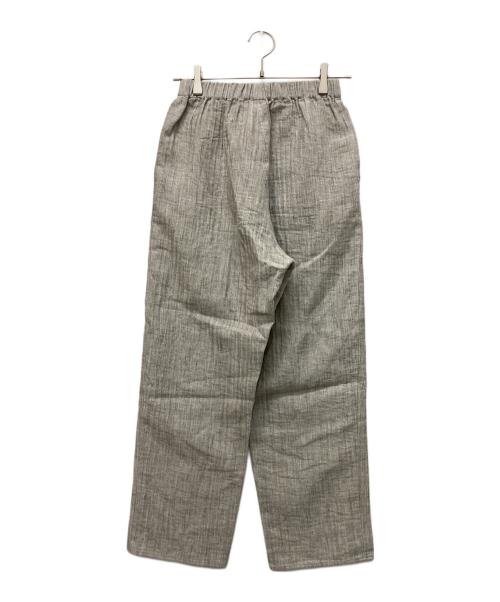 babaghuri（ババグーリ）babaghuri (ババグーリ) リネンブレンドストレートパンツ グレー サイズ:Mの古着・服飾アイテム