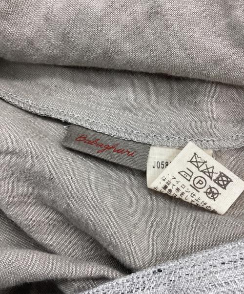 babaghuri（ババグーリ）babaghuri (ババグーリ) リネンブレンドストレートパンツ グレー サイズ:Mの古着・服飾アイテム