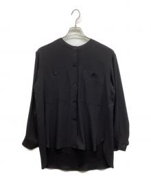 theory luxe（セオリーリュクス）の古着「長袖ブラウス」｜ブラック