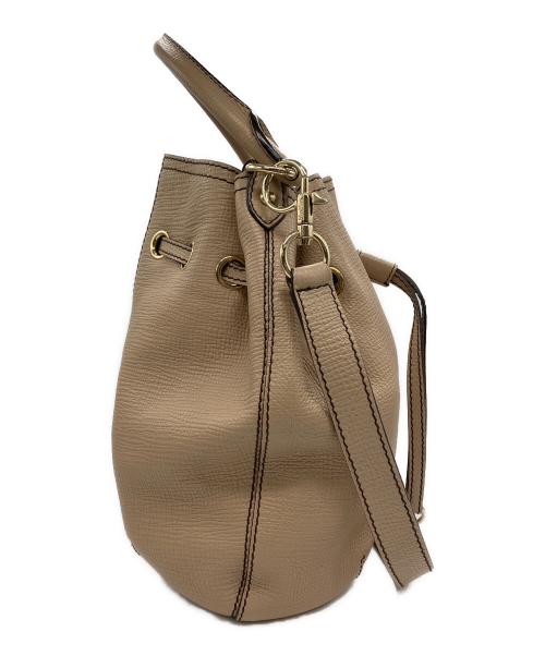 MaxMara（マックスマーラ）MaxMara (マックスマーラ) レザー2WAYショルダーバッグ ベージュの古着・服飾アイテム