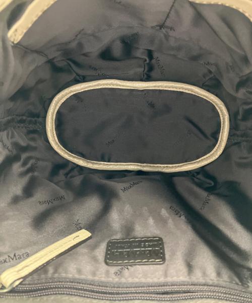 MaxMara（マックスマーラ）MaxMara (マックスマーラ) レザー2WAYショルダーバッグ ベージュの古着・服飾アイテム