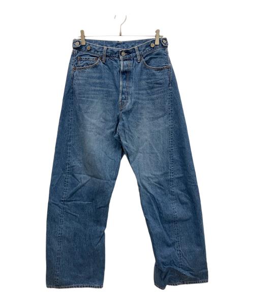 Hedie.+（エディークロス）Hedie.+ (エディークロス) Selvedge Curved Denim デニムパンツ ブルー サイズ:Mの古着・服飾アイテム
