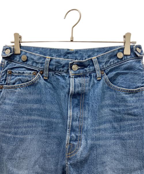 Hedie.+（エディークロス）Hedie.+ (エディークロス) Selvedge Curved Denim デニムパンツ ブルー サイズ:Mの古着・服飾アイテム