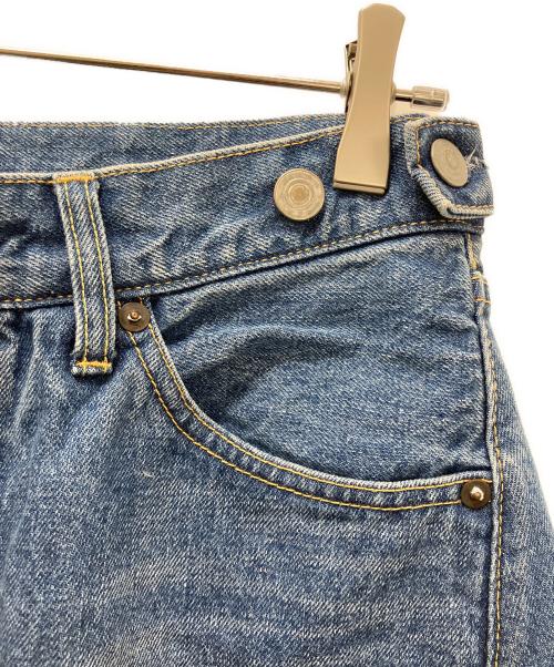 Hedie.+（エディークロス）Hedie.+ (エディークロス) Selvedge Curved Denim デニムパンツ ブルー サイズ:Mの古着・服飾アイテム