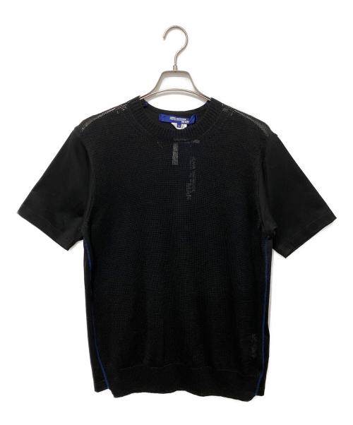 JUNYA WATANABE MAN（ジュンヤワタナベマン）JUNYA WATANABE MAN (ジュンヤワタナベマン) 異素材切替Tシャツ ブラック サイズ:M 未使用品の古着・服飾アイテム