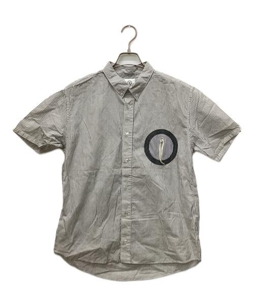 VISVIM（ビズビム）VISVIM (ビズビム) JUNEAU SS STRIPE SHIRT ホワイト サイズ:Mの古着・服飾アイテム