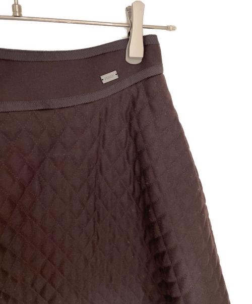FOXEY（フォクシー）FOXEY (フォクシー) キルティングデザインスカート ブラウン サイズ:38の古着・服飾アイテム