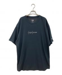 Yohji Yamamoto pour homme×New Era（ヨウジヤマモト プールオム×ニューエラ）の古着「ROUND HEM SHORT SLEEVES TEE」｜ブラック