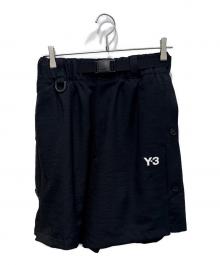 Y-3（ワイスリー）の古着「SPORT UNIFORM 3-STRIPES SHORTS」｜ブラック