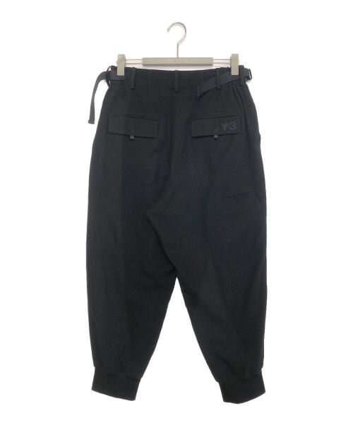 Y-3（ワイスリー）Y-3 (ワイスリー) M CLASSIC WOOL FLANNEL CUFF PANTS ブラック サイズ:XSの古着・服飾アイテム