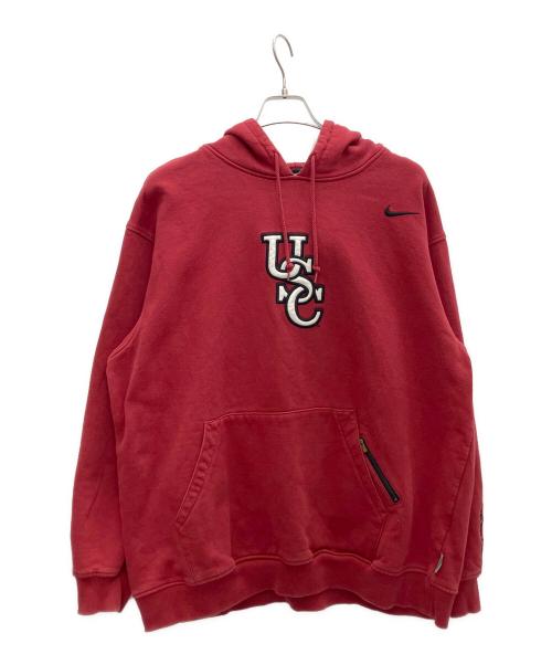 NIKE（ナイキ）NIKE (ナイキ) 刺繍ロゴパーカー レッド サイズ:XLの古着・服飾アイテム