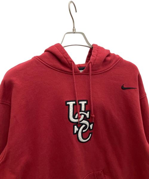 NIKE（ナイキ）NIKE (ナイキ) 刺繍ロゴパーカー レッド サイズ:XLの古着・服飾アイテム