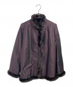 Leilianレリアン）の古着「リバーシブルファージャケット」｜パープル