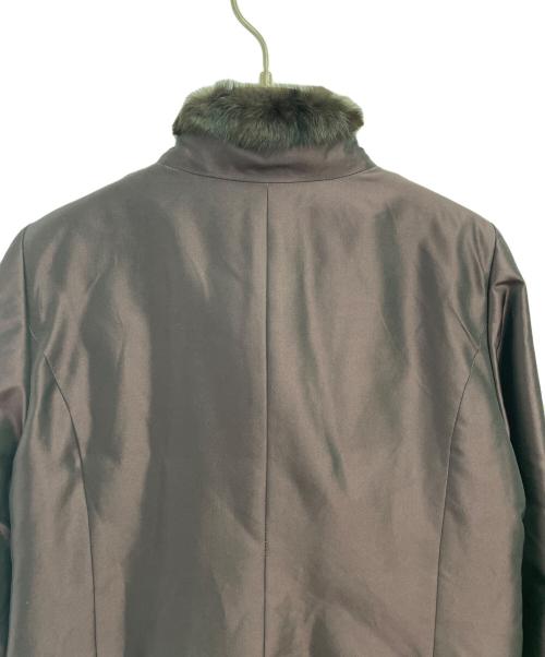 Leilian（レリアン）Leilian (レリアン) リバーシブルファージャケット パープル サイズ:9の古着・服飾アイテム