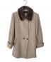 Leilian（レリアン）の古着「カシミヤ混ミンクファー付コート」｜ベージュ