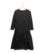 ELENDEEKエレンディーク）の古着「ヘムニットジャージワンピース」｜ブラック