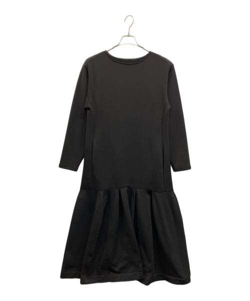 ELENDEEK（エレンディーク）ELENDEEK (エレンディーク) ヘムニットジャージワンピース ブラック サイズ:2の古着・服飾アイテム