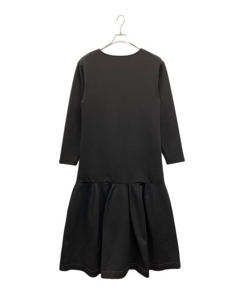 ELENDEEK（エレンディーク）ELENDEEK (エレンディーク) ヘムニットジャージワンピース ブラック サイズ:2の古着・服飾アイテム