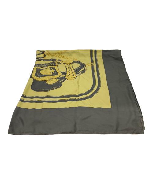 HERMES（エルメス）HERMES (エルメス) BRIDES DE GALAシルクスカーフ カーキ サイズ:下記参照の古着・服飾アイテム