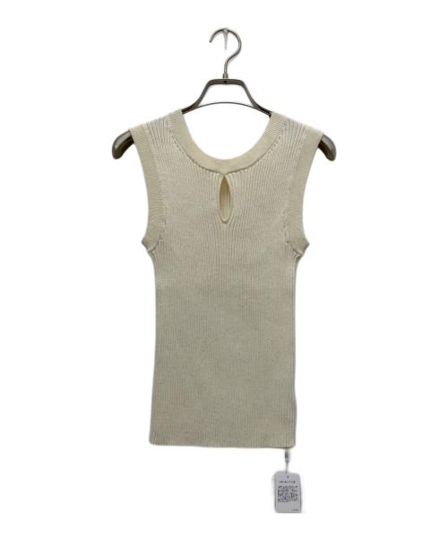 CLANE（クラネ）CLANE (クラネ) ダブルフェイスホールニット アイボリー サイズ:1の古着・服飾アイテム