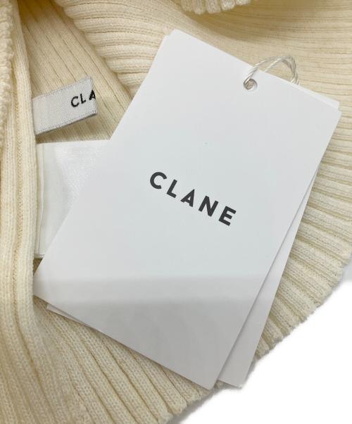 CLANE（クラネ）CLANE (クラネ) ダブルフェイスホールニット アイボリー サイズ:1の古着・服飾アイテム