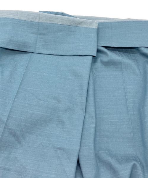 YORI（ヨリ）YORI (ヨリ) ハイウエストビッグリボンパンツ ブルー サイズ:SIZE 36の古着・服飾アイテム