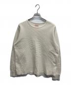 BONCOURAボンクラ）の古着「Heavy Weight Thermal Long Sleeves　ヘビーウェイト サーマル ロングスリーブス」｜ホワイト