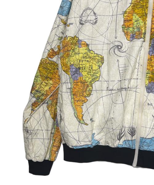 SAINT MICHAEL（セントマイケル）SAINT MICHAEL (セントマイケル) Dr.Woo World Map Jacket アイボリー サイズ:XLの古着・服飾アイテム