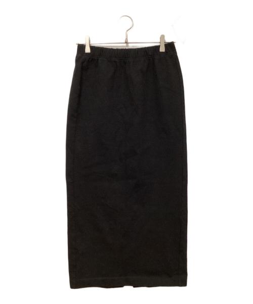 GALERIE VIE（ギャルリーヴィー）GALERIE VIE (ギャルリーヴィー) ライトスラブジャージー Iラインロングスカート ブラック サイズ:SIZE 36の古着・服飾アイテム