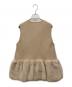 UNITED ARROWS (ユナイテッドアローズ) フェイク ファー コンビ ベスト ベージュ サイズ:SIZE Free：13000円