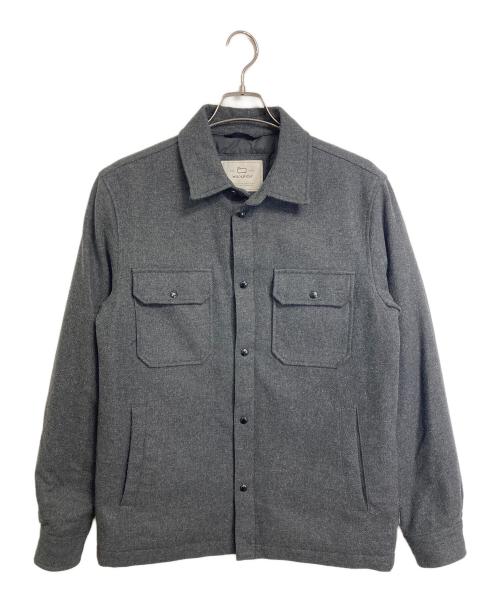 WOOLRICH（ウールリッチ）WOOLRICH (ウールリッチ) ALASKAN WOOL OVERSHIRT  アラスカン ウール オーバーシャツ ブルガリア製 チャコールグレー サイズ:Mの古着・服飾アイテム